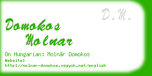 domokos molnar business card