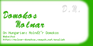 domokos molnar business card